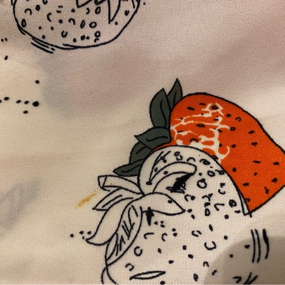 Fruit Coquette Cottage Core Strawberry Print Button Down - Picture 7 of 7